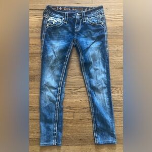 Rock Revival Cadee Skinny Jeans Bling 26 x 27